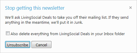 One Click Unsubscribe