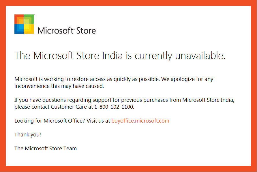 Microsoft Store India WebSite Hacked