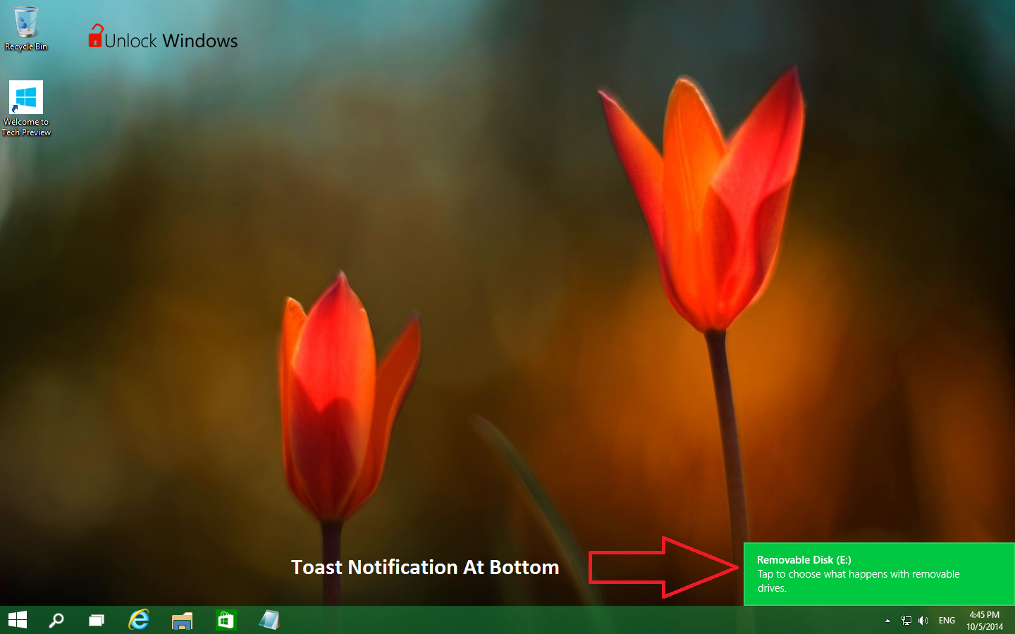 Toast Notification At Bottom Windows 10