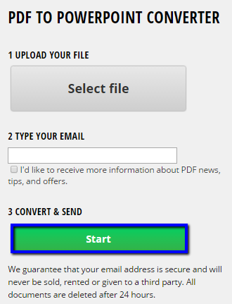 Convert PDF to PowerPoint using free tool online