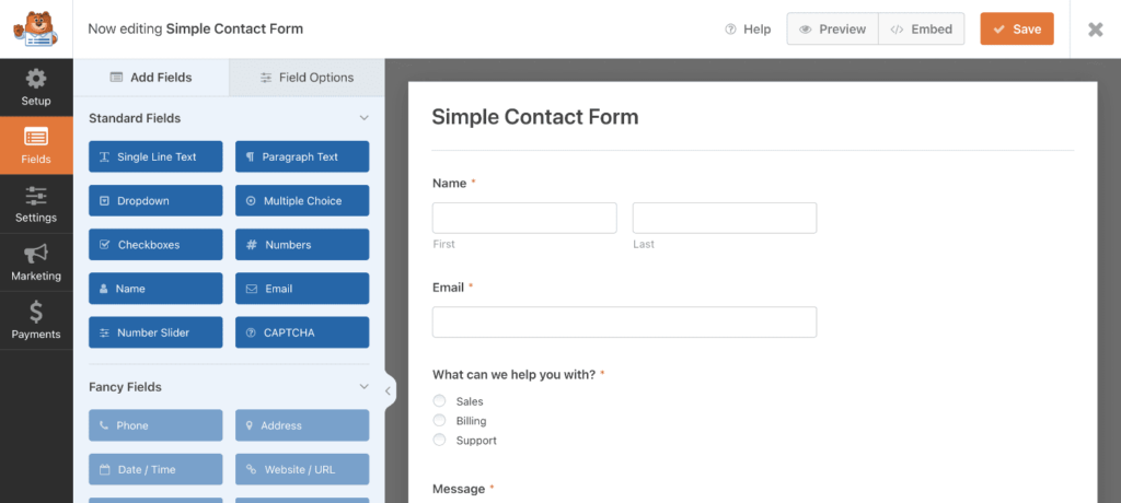 Contact Form by WPForms – Drag & Drop Form Builder for WordPress